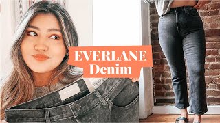 Everlane Denim Haul amp Try On 2021 [upl. by Atrebla]