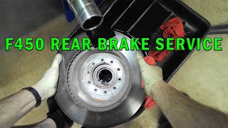 F450 REAR BRAKE SERVICE [upl. by Yahiya756]