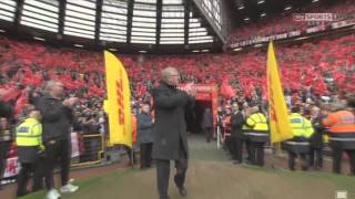 Alex ferguson Reception At Old Trafford  Manu Vs Swansea [upl. by Adalard720]