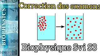 Biophysique SVI S3 Correction des extraits d´examens [upl. by Durno]