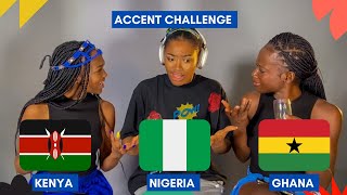 Funny African accent challenge Kenya vs Nigeria vs Ghana [upl. by Azila]