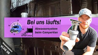 Vlog 38  Anschluss des Wassertanks 🚱 Abwassersystem zur Unterflurmontage beim WohnmobilCamperVan [upl. by Redd72]