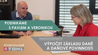 Finanční účetnictví  VÝPOČET ZÁKLADU DANĚ A DAŇOVÉ POVINNOSTI [upl. by Ynar]