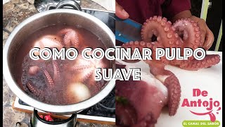 Cómo limpiar y cocer pulpo [upl. by Farlee]