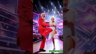 Two 100yearolds dance amazingly on the AGT stage talent [upl. by Colligan500]