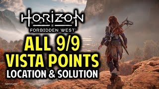 Horizon Forbidden West All Vista Point Locations amp Solutions [upl. by Tamma]