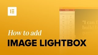 How to Add Image Lightbox to WordPress Using Elementor [upl. by Vanessa107]