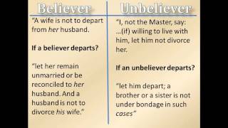 Dating Marrying and Remarrying UNBELIEVERS [upl. by Oilegor26]