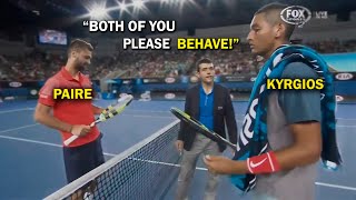 The Tennis Match That Turned into a CIRCUS Kyrgios vs Paire [upl. by Sena]