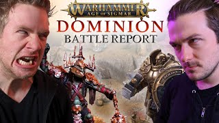 ORRUKS Vs STORMCAST AoS Dominion Battle Report  Warhammer Age of Sigmar 3rd edition [upl. by Nytsirt]