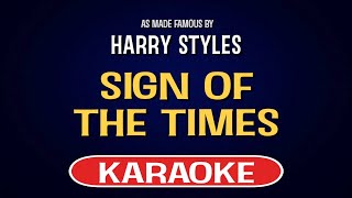 Harry Styles  Sign Of The Times Karaoke Version [upl. by Ennasil649]