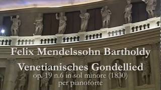 Mendelssohn Gondola Song op 19 no 6 [upl. by Ttenna146]