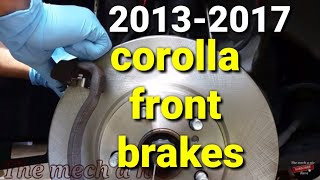 13  17 toyota corolla front brakes [upl. by Imekawulo]