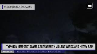 Typhoon Ompong slams Cagayan with violent winds and heavy rain [upl. by Sukey]