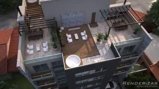 VIDEO ANIMACION 3d  Edificio B Mitre RENDERIZAR ARQUITECTURA [upl. by Mayhs]