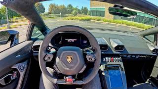 2021 Lamborghini Huracán EVO Spyder  POV Driving Impressions [upl. by Damle]