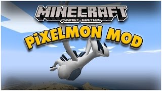 PIXELMON Minecraft PE Mod Showcase Pokecube [upl. by Yorgo68]