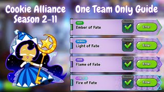 Cookie Alliance Season 211  Easy to Expert One Team Only Guide  Cookie Run Kingdom [upl. by Keefer860]