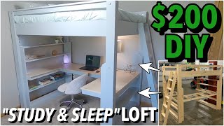 200 Study and Sleep Loft DIY [upl. by Hemminger]