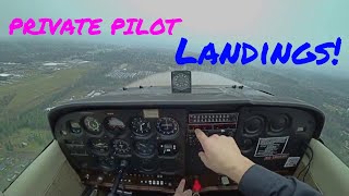 Private Pilot Landings  How To Land  Cessna 172 [upl. by Kirre]