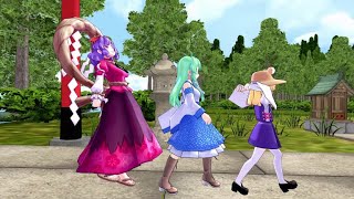 【Touhou MMD】 The Hakurei Shrine Incident [upl. by Nelo]