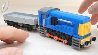 How to Build the British Rail Class 08 Shunter Locomotive with Flatbed Wagon MOC  4K [upl. by Norraf]