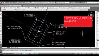 how to show Coordinates in Auto CAD [upl. by Charleton]