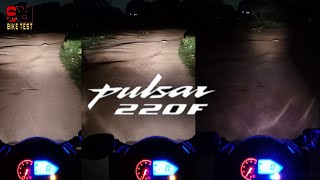 How To Best Light Pulsar 220F  Low Vs High Light Test  In Night Driving Road [upl. by Skolnik906]