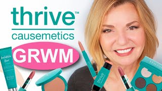 GRWM  Full Face of Thrive Causemetics Over 50 [upl. by Soulier]