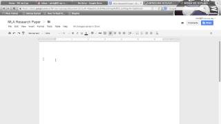 MLA Format a Research Paper in GOOGLE Docs [upl. by Codd]