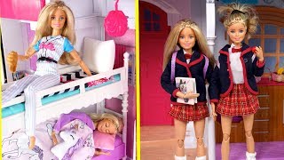 Barbie Twins School Morning Routine VS Weekend  Titi Toys amp Dolls Barbie Show [upl. by Bill]