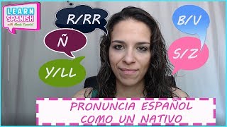 Cómo pronunciar todos los sonidos en español  María Español [upl. by Nylcaj]