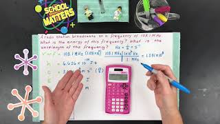 Calculate Energy and Wavelength from Frequency Electromagnetic Radiation Calculation [upl. by Orji]