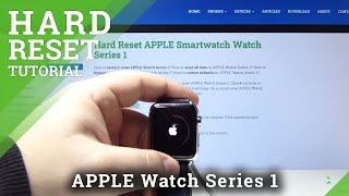 How to Hard Reset APPLE Smartwatch Series 1  Bypass Passcode [upl. by Sulohcin]