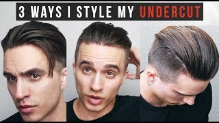 3 Different Ways I Style My Undercut  Hair Length Update 11918 [upl. by Rot]