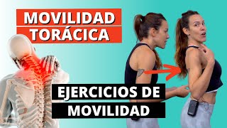 4 Ejercicios Efectivos para DOLOR ESPALDA y ganar Movilidad torácica  Fisioterapia en casa [upl. by Nosa812]