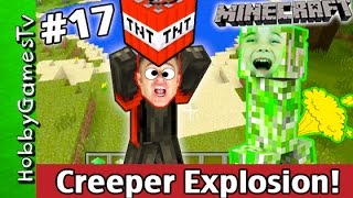 HUGE Creeper EXPLOSION Tutorial Minecraft Xbox One Red Panda Skin HobbyPig HobbyGamesTv [upl. by Gem254]