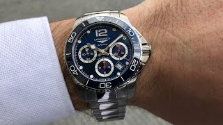 Longines Hydroconquest Chronograph 43 blue [upl. by Ytirev235]