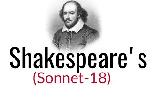 W Shakespeares Sonnet18 quotShall I Compare theequot Analysis and line by line explanation in Hindi [upl. by Bride]