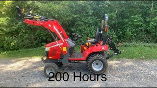 200 HOUR REVIEW MASSEY FERGUSON 1723e HOW DID WE SURVIVE WITHOUT A SUBCOMPACT LOVE THIS TRACTOR [upl. by Chassin]