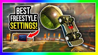 the BEST Freestyle Settings in Rocket League Jakze Rocket League Settings 2021 [upl. by Aitenev]