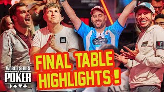 WSOP Main Event Final Table 2023 Extended Highlights 9 Players to 3 [upl. by Cynthea934]