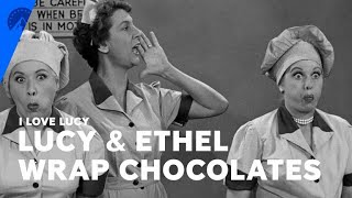 I Love Lucy  Lucy And Ethel At The Chocolate Factory S2 E1  Paramount [upl. by Gwenny]