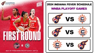 2024 Indiana Fever Playoff Schedule  WNBA Postseason Schedule 2024 [upl. by Arat152]