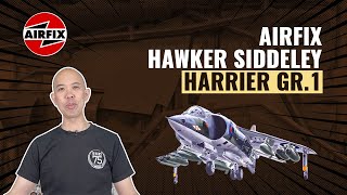 Airfix Hawker Siddeley Harrier GR 1  Unboxing amp Review [upl. by Qulllon771]