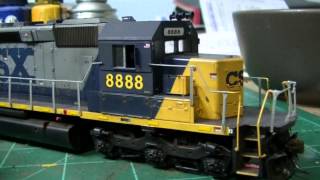 CSX 8888 Crazy 8s 2001 Runaway Version In HO Scale [upl. by Pace]