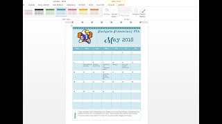 How to easily make a custom calendar using MS Word and templates [upl. by Mathre]