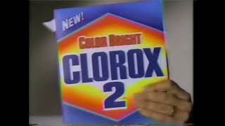 Clorox 2 Color Bright quotThe Color Specialistquot 1992 Television Commercial [upl. by Neeloj]