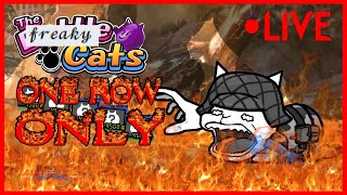 Continuing Into the Future and Fighting some Cyclones The Battle Cats 1 Row Only Challenge LIVE [upl. by Ahsikin]