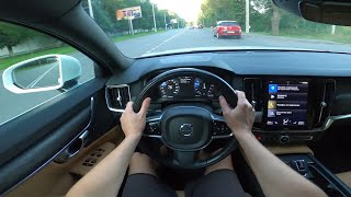 Volvo S90 2017  20 D4 AT  140kw 190hp  400Nm  POV Test Drive [upl. by Moffitt]